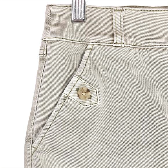 SPANX Stretch Twill Pull-On Cropped Wide-Leg Pant in Light Sage Green Size M - Picture 2 of 8